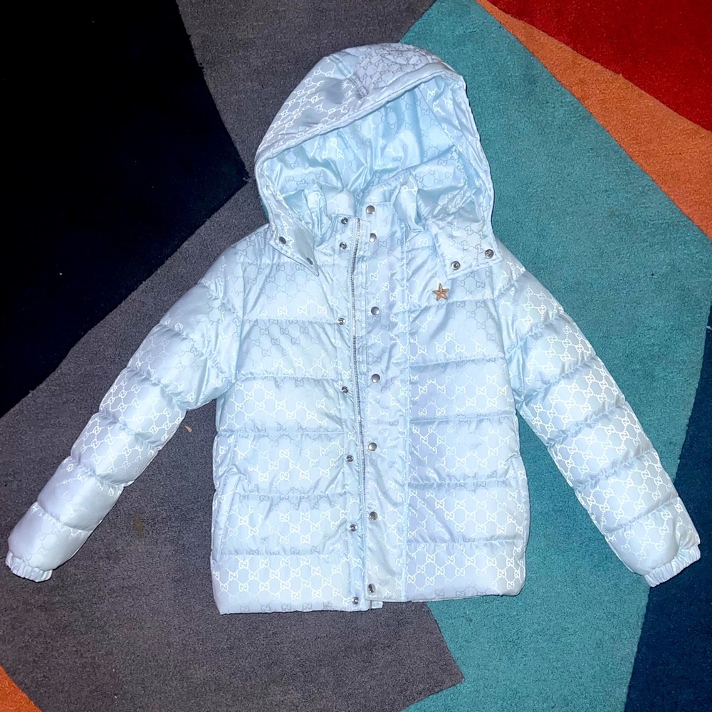 Monogram Gucci Coat Kids